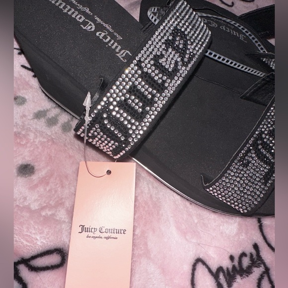 Juicy Couture rhinestone wedge sandals - Picture 4 of 5